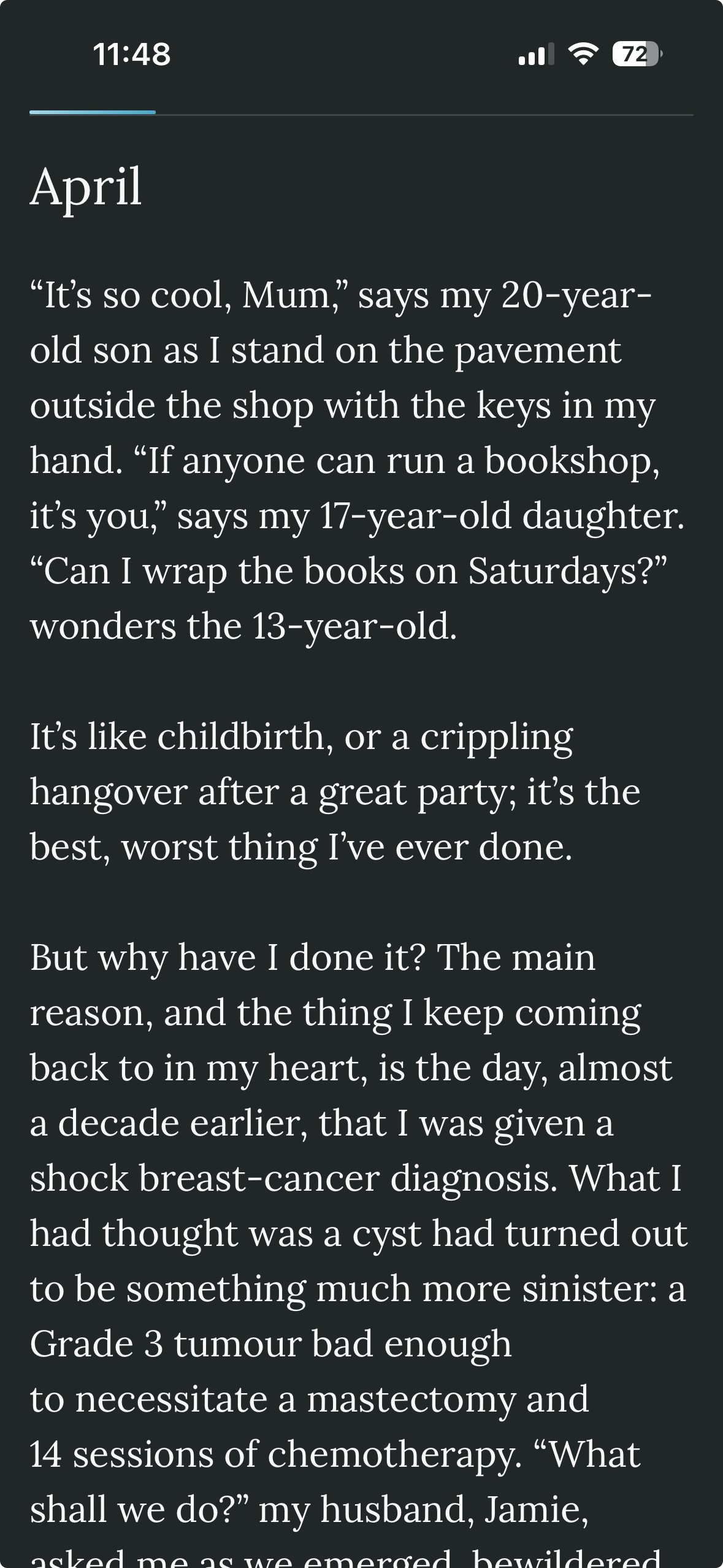 ReadDeck interface showing saved articles